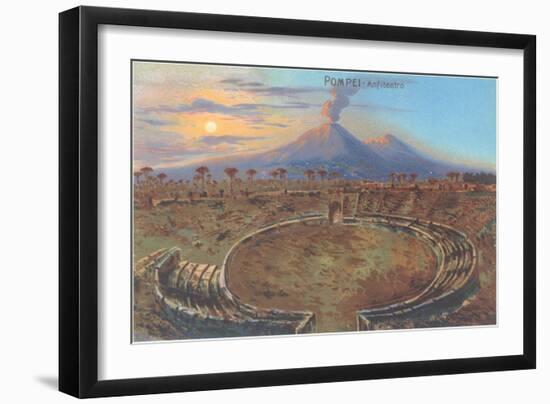Amphitheater at Pompeii-null-Framed Art Print