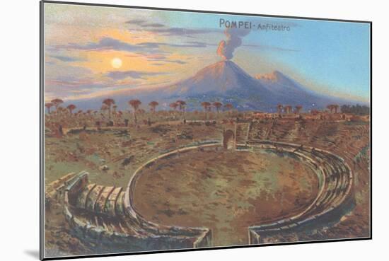 Amphitheater at Pompeii-null-Mounted Art Print