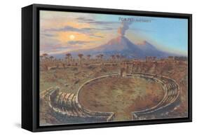 Amphitheater at Pompeii-null-Framed Stretched Canvas