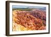 Amphitheater from Inspiration Point at Sunrise, Bryce Canyon National Park, Utah, USA-Dibrova-Framed Photographic Print