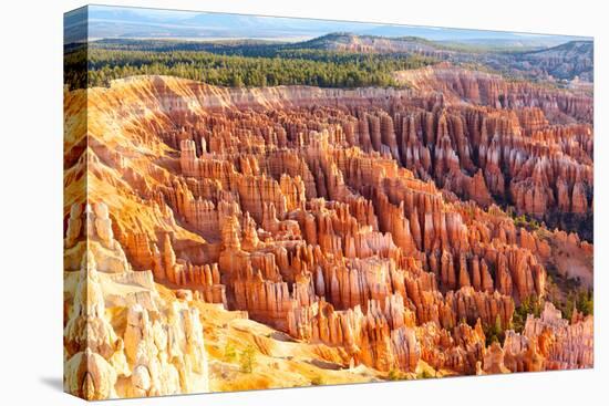 Amphitheater from Inspiration Point at Sunrise, Bryce Canyon National Park, Utah, USA-Dibrova-Stretched Canvas