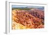 Amphitheater from Inspiration Point at Sunrise, Bryce Canyon National Park, Utah, USA-Dibrova-Framed Photographic Print