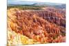 Amphitheater from Inspiration Point at Sunrise, Bryce Canyon National Park, Utah, USA-Dibrova-Mounted Photographic Print