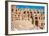 Amphitheater in El Jem, Tunisia-perszing1982-Framed Photographic Print