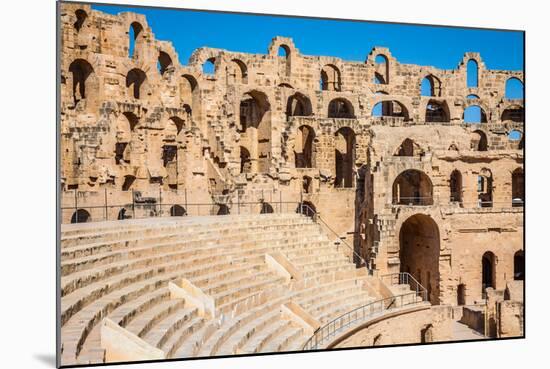 Amphitheater in El Jem, Tunisia-perszing1982-Mounted Photographic Print