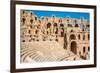 Amphitheater in El Jem, Tunisia-perszing1982-Framed Photographic Print