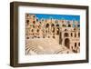 Amphitheater in El Jem, Tunisia-perszing1982-Framed Photographic Print
