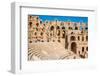 Amphitheater in El Jem, Tunisia-perszing1982-Framed Photographic Print