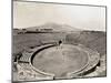 Amphitheater of Pompeii with Vesuvius in Background-Philip Gendreau-Mounted Photographic Print