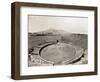 Amphitheater of Pompeii with Vesuvius in Background-Philip Gendreau-Framed Photographic Print