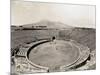 Amphitheater of Pompeii with Vesuvius in Background-Philip Gendreau-Mounted Photographic Print