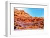 Amphitheater Theatre, Petra, Jordan. Built in Treasury by Nabataeans in 100 AD Seats7,000 people.-William Perry-Framed Photographic Print