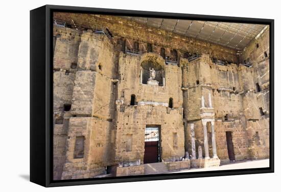 Amphitheatre and View over Town, Orange, Provence Alpes-Cote D'Azur, France, Europe-Peter Groenendijk-Framed Stretched Canvas