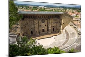 Amphitheatre and View over Town, Orange, Provence Alpes-Cote D'Azur, France, Europe-Peter Groenendijk-Mounted Photographic Print