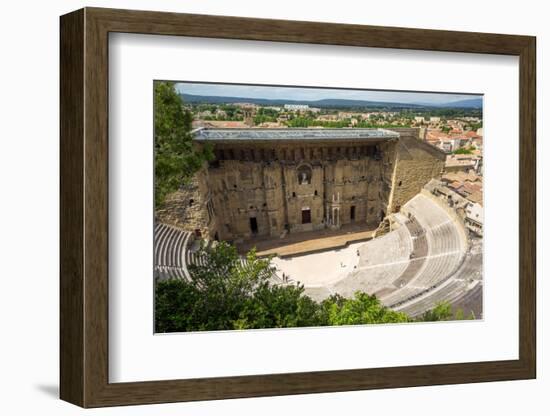 Amphitheatre and View over Town, Orange, Provence Alpes-Cote D'Azur, France, Europe-Peter Groenendijk-Framed Photographic Print