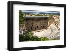 Amphitheatre and View over Town, Orange, Provence Alpes-Cote D'Azur, France, Europe-Peter Groenendijk-Framed Photographic Print