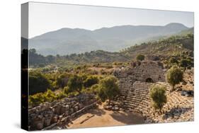 Amphitheatre at the ancient ruins of Kaunos, Dalyan, Anatolia, Turkey Minor, Eurasia-Matthew Williams-Ellis-Stretched Canvas