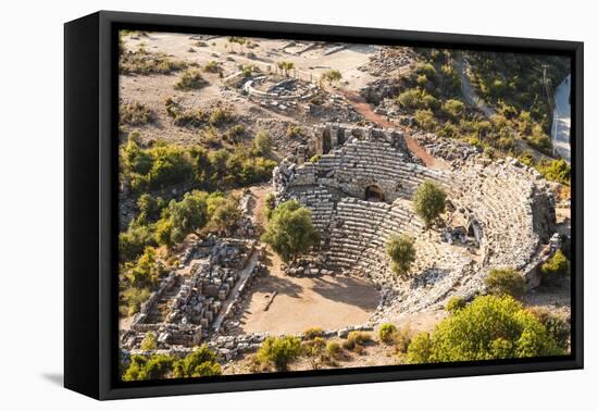 Amphitheatre at the ancient ruins of Kaunos, Dalyan, Anatolia, Turkey Minor, Eurasia-Matthew Williams-Ellis-Framed Stretched Canvas