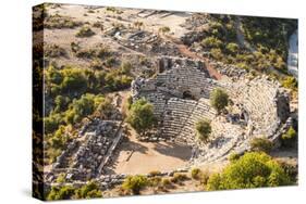 Amphitheatre at the ancient ruins of Kaunos, Dalyan, Anatolia, Turkey Minor, Eurasia-Matthew Williams-Ellis-Stretched Canvas