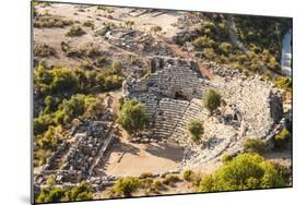 Amphitheatre at the ancient ruins of Kaunos, Dalyan, Anatolia, Turkey Minor, Eurasia-Matthew Williams-Ellis-Mounted Photographic Print