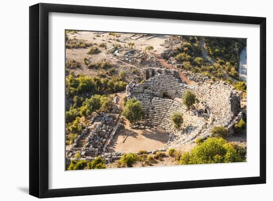 Amphitheatre at the ancient ruins of Kaunos, Dalyan, Anatolia, Turkey Minor, Eurasia-Matthew Williams-Ellis-Framed Photographic Print