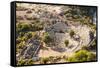 Amphitheatre at the ancient ruins of Kaunos, Dalyan, Anatolia, Turkey Minor, Eurasia-Matthew Williams-Ellis-Framed Stretched Canvas