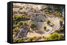 Amphitheatre at the ancient ruins of Kaunos, Dalyan, Anatolia, Turkey Minor, Eurasia-Matthew Williams-Ellis-Framed Stretched Canvas