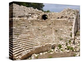 Amphitheatre at the Lycian Site of Patara, Near Kalkan, Antalya Province, Anatolia, Turkey-null-Stretched Canvas
