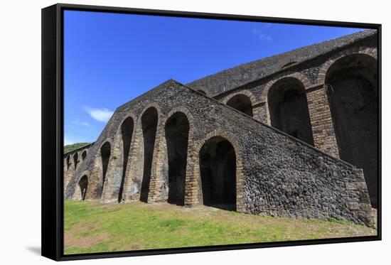 Amphitheatre Exterior Detail, Roman Ruins of Pompeii, UNESCO World Heritage Site, Campania, Italy-Eleanor Scriven-Framed Stretched Canvas