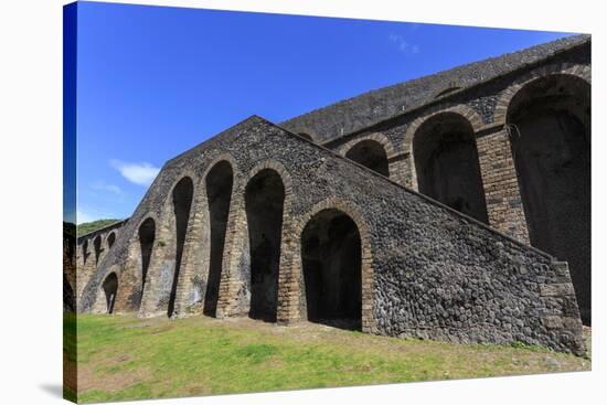 Amphitheatre Exterior Detail, Roman Ruins of Pompeii, UNESCO World Heritage Site, Campania, Italy-Eleanor Scriven-Stretched Canvas