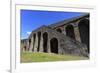 Amphitheatre Exterior Detail, Roman Ruins of Pompeii, UNESCO World Heritage Site, Campania, Italy-Eleanor Scriven-Framed Photographic Print