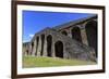 Amphitheatre Exterior Detail, Roman Ruins of Pompeii, UNESCO World Heritage Site, Campania, Italy-Eleanor Scriven-Framed Photographic Print