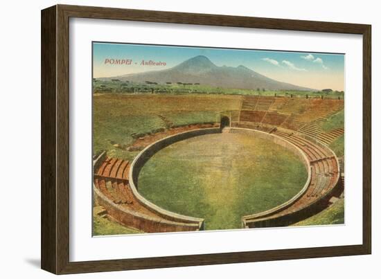 Amphitheatre, Pompeii, Italy-null-Framed Art Print