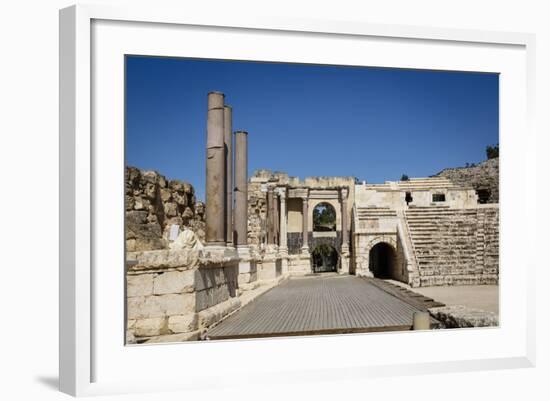 Amphitheatre, Ruins of the Roman-Byzantine City of Scythopolis, Tel Beit Shean National Park-Yadid Levy-Framed Photographic Print