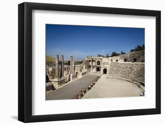 Amphitheatre, Ruins of the Roman-Byzantine City of Scythopolis, Tel Beit Shean National Park-Yadid Levy-Framed Photographic Print