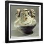 Amphora Decorated with Three Human Heads Originating from Bahia, Ecuador-null-Framed Giclee Print