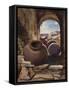 Amphorae in a Ruin, with Additions by a Borbone Pupil (Pencil, W/C and Gouache on Paper)-Giacinto Gigante-Framed Stretched Canvas