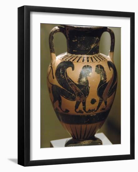 Amphorisc with Black Figures Representing Sphinx, Dated Between 540-530 Bc, Athens, Greece-Prisma Archivo-Framed Photographic Print