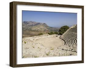 Ampitheatre, Segesta, Sicily, Italy, Europe-Jean Brooks-Framed Photographic Print