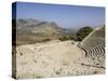 Ampitheatre, Segesta, Sicily, Italy, Europe-Jean Brooks-Stretched Canvas