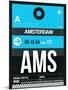 AMS Amsterdam Luggage Tag 1-NaxArt-Mounted Art Print