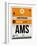 AMS Amsterdam Luggage Tag 2-NaxArt-Framed Art Print