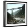 Amsteg (Switzerland), the Bridge of the Saint-Gothard Railroad, over the Reuss River, Circa 1865-Leon, Levy et Fils-Framed Photographic Print