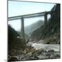 Amsteg (Switzerland), the Bridge of the Saint-Gothard Railroad, over the Reuss River, Circa 1865-Leon, Levy et Fils-Mounted Photographic Print