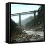 Amsteg (Switzerland), the Bridge of the Saint-Gothard Railroad, over the Reuss River, Circa 1865-Leon, Levy et Fils-Framed Stretched Canvas