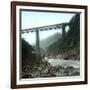 Amsteg (Switzerland), the Bridge of the Saint-Gothard Railroad, over the Reuss River, Circa 1865-Leon, Levy et Fils-Framed Photographic Print