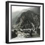 Amsteg (Switzerland), the Village and the Saint-Gothard's Railroad Bridge, Circa 1865-Leon, Levy et Fils-Framed Photographic Print