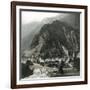 Amsteg (Switzerland), the Village and the Saint-Gothard's Railroad Bridge, Circa 1865-Leon, Levy et Fils-Framed Photographic Print
