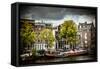 Amstel and Kerkstraat-Erin Berzel-Framed Stretched Canvas