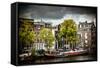 Amstel and Kerkstraat-Erin Berzel-Framed Stretched Canvas